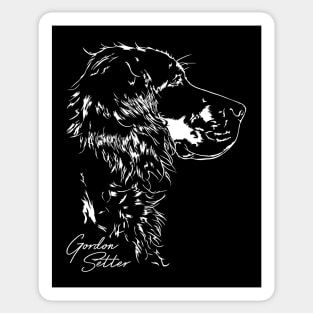 Gordon Setter dog portrait Sticker